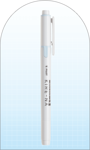KIRE-NA 雙頭螢光筆 淡藍色